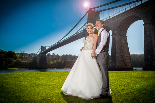 Wedding at Menai Bridge by Mel Parry